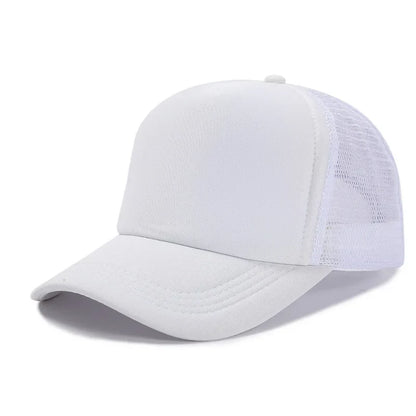 Custom Logo Mesh Trucker Cap - 5 Panel Snapback Baseball Hat for Men & Women Summer Sports Sun Hat