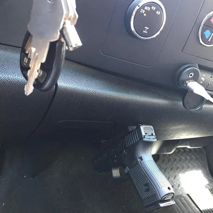 Magnetic Concealed Gun Mount – Pistol & Handgun Holder for Car, Bedside, Glock, Taurus, 1911