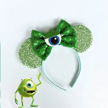 Toy Story Character Headbands - Sequin Bow, Woody, Buzz Lightyear & Alien Hair Accessories for Girls