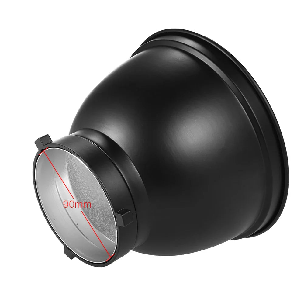 Andoer 7" Reflector Diffuser Lamp Shade – 60° Honeycomb Grid for Bowens Mount Studio Strobe Flash & Speedlite