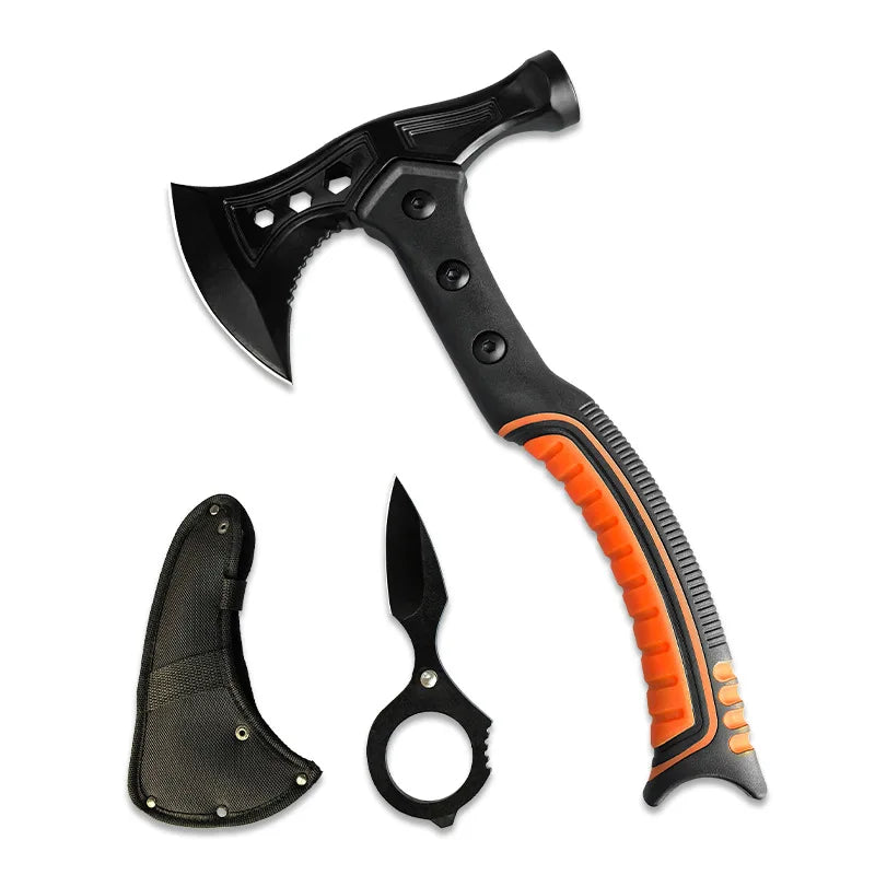 Lightweight Shock-Absorbing Axe – Steel Blade for Outdoor Camping, Tree Cutting, Woodworking, Firefighting & Mountain Use