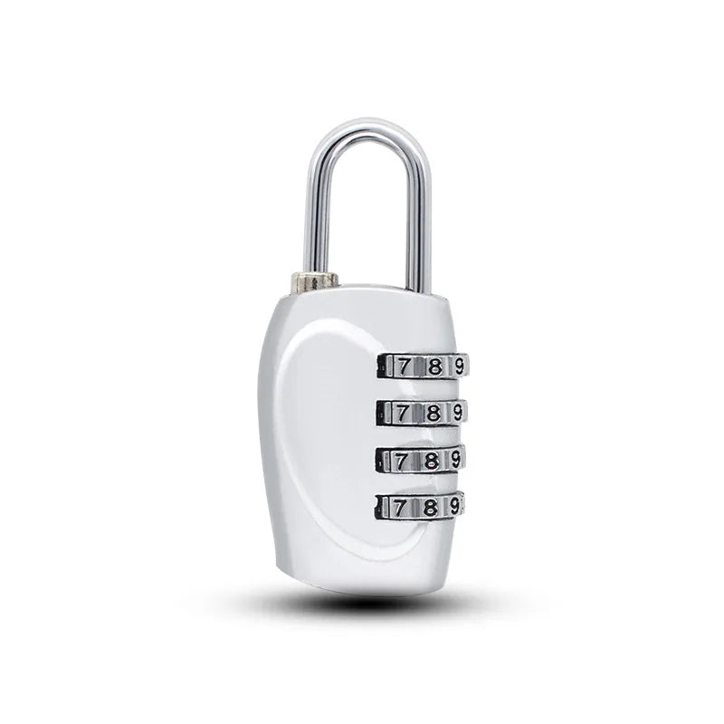 Popular 4-Digit Combination Padlock – 6-Color Anti-Theft Gym Locker & Luggage Safety Lock (Zinc Alloy)