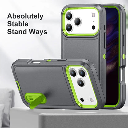 Heavy Duty Armor Phone Case for iPhone – Shockproof Stand Cover with Kickstand for iPhone 11 to 17 Series