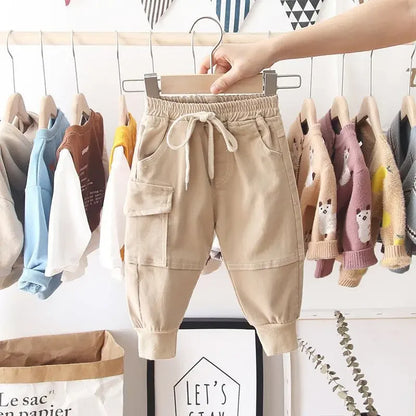 New Cargo Pants for Boys (2-6 Years) – Solid Casual Sport Trousers for Kids (2-8 Years)