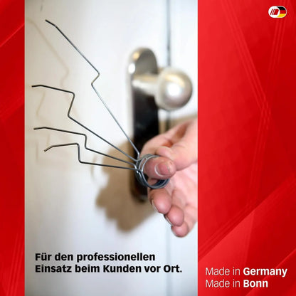 4-Piece Locksmith Tool Kit - Hook Pick Set for Beginners, Training, Lock Disassembly & Practice