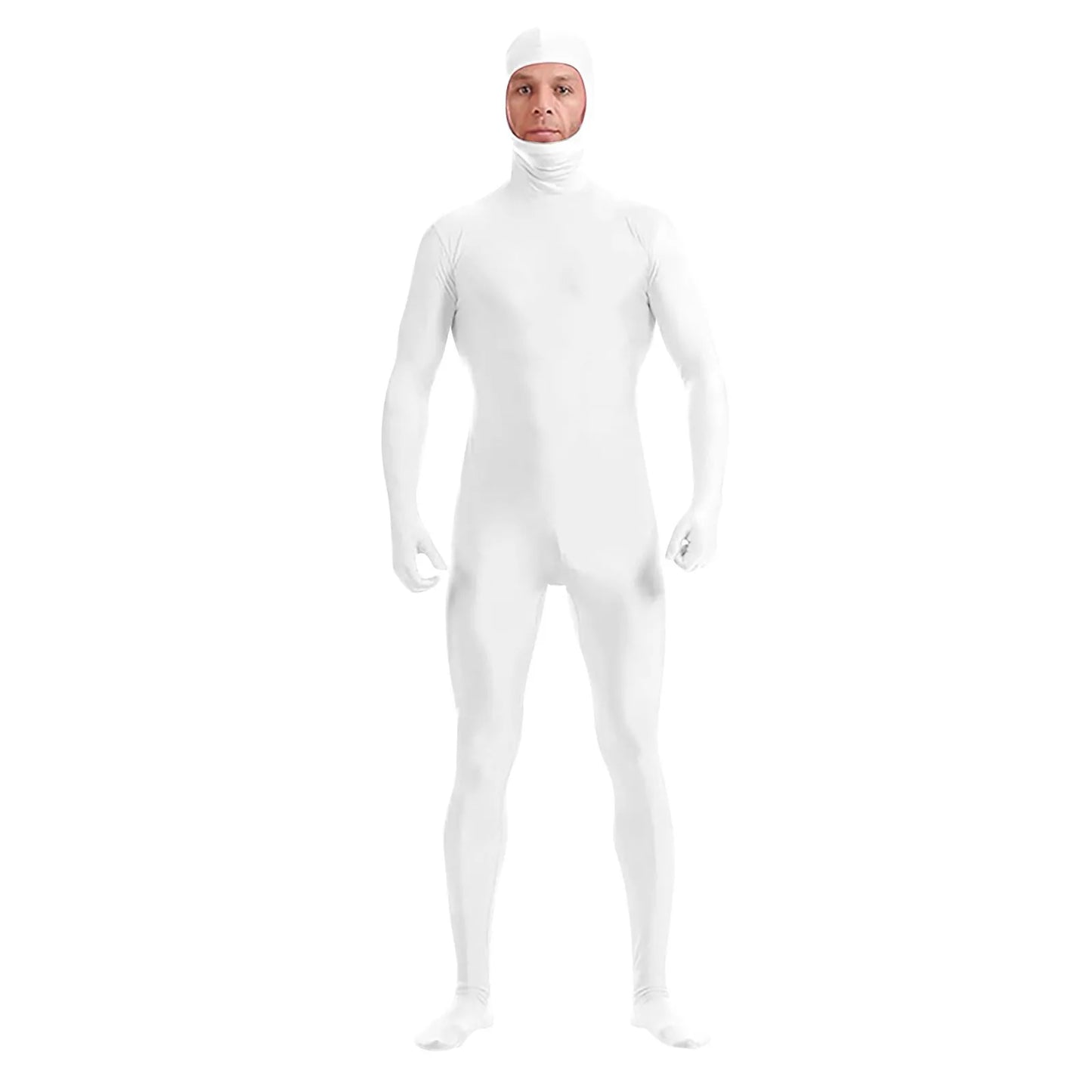 Full Body Zentai Suit for Men – Halloween Second Skin Tight Spandex Nylon Bodysuit Cosplay Costume