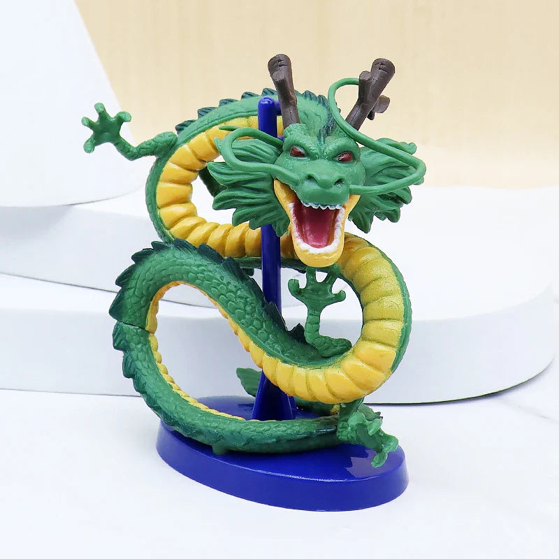 Dragon Ball Z Shenron Figure — Handmade PVC DBZ Son Goku Cyan Dragon Anime Figurine & Birthday Decoration Toy