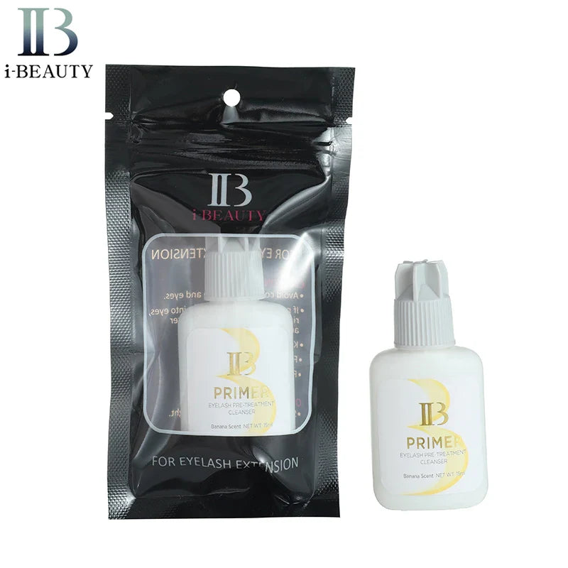 I Beauty Eyelash Extension Glue Primer — Banana Scent Clear Primer 15ml for Professional Use
