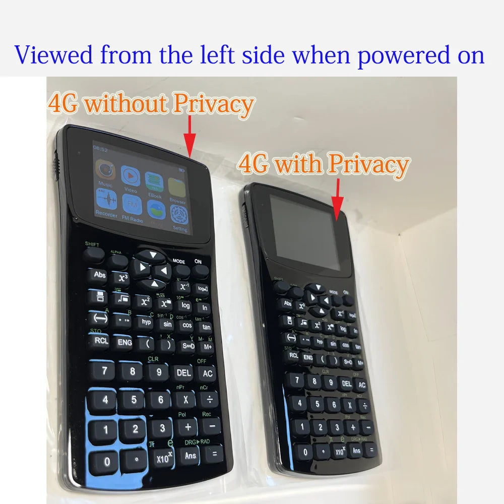 Fashion Student MP4 Player & Calculator – Emergency Button, Quick Response, Text & Video, Privacy Film Option