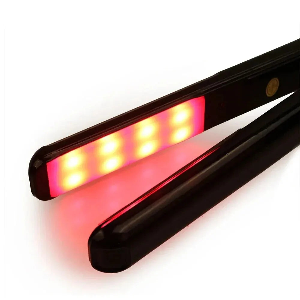 Ultrasonic Infrared Hair Straightener — Cold Keratin Treatment Flat Iron for Frizz Control & Hair Repair