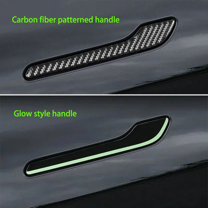 Tesla Model 3/Y Car Door Handle Stickers – Anti-Scratch, Luminous & Scratch-Resistant Car Accessories