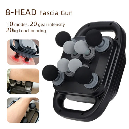 16-Head Fascia Massage Gun – High-Frequency Vibration Body Massager for Back, Waist, Neck, and Shoulders, Muscle Relief