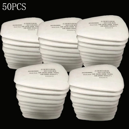 3M Gas Mask Respirator Filters – 6001, 6002, 6004, 6200, 6800, 7502 with 5N11 Cotton & 501 Dust Protection