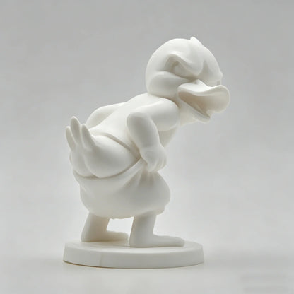 3D Printed Irritable Duck Figurine - Cute Fantasy Bookshelf Indoor & Outdoor Decor