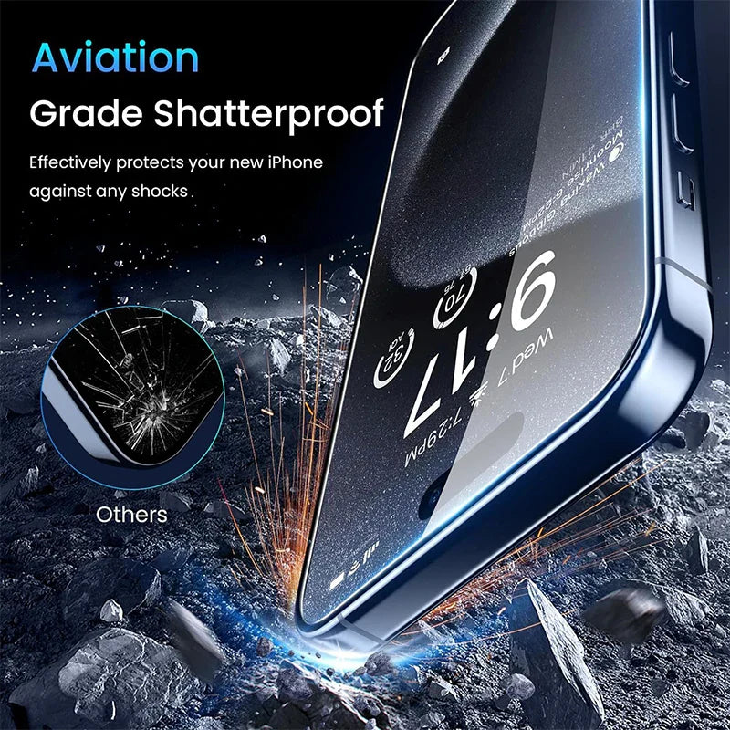 1-4pcs Privacy Screen Protectors for iPhone 15/14/13/12/11 Pro Max Mini - Anti-Spy Tempered Glass for iPhone X XS Max XR
