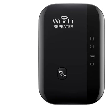 300Mbps Wireless WiFi Repeater — 2.4G WiFi Extender & Signal Booster, 802.11N Router Adapter for Home & Office