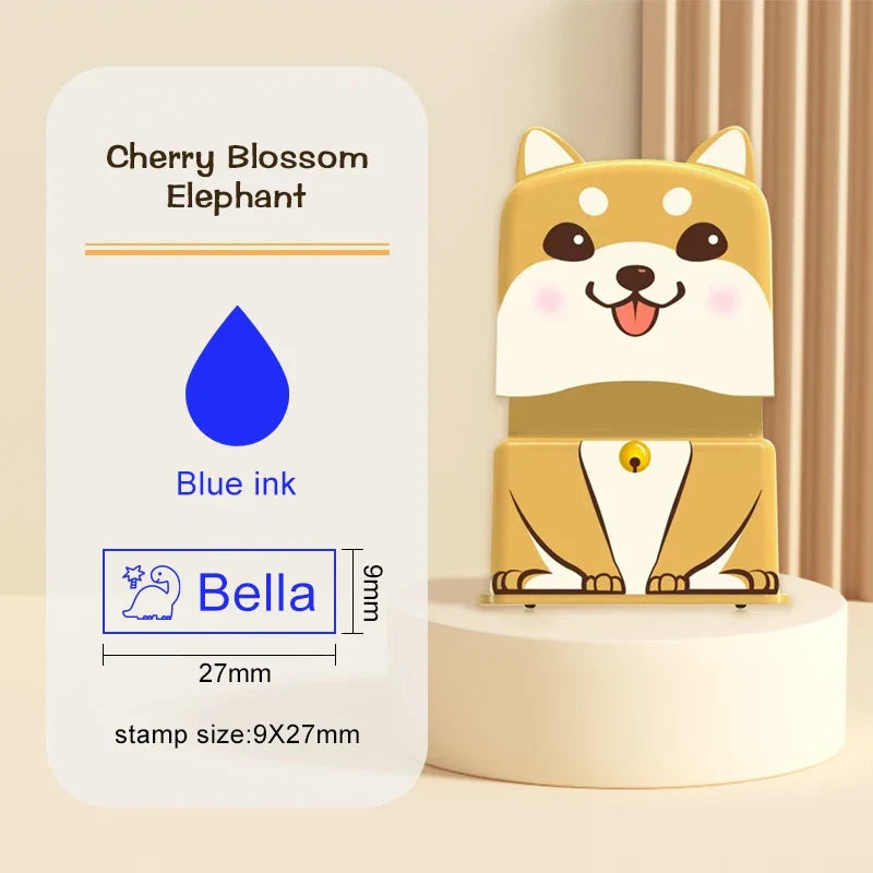 Custom Name Stamp for Kids - Waterproof Washable Personal Label Stamp for Clothes, Socks, School Items & Daily Essentials