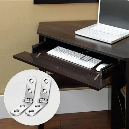 180 Degree Foldable Hinges (2pcs) | Screw-On Flap Hinges for Sewing Machine Cabinets & Furniture Hardware