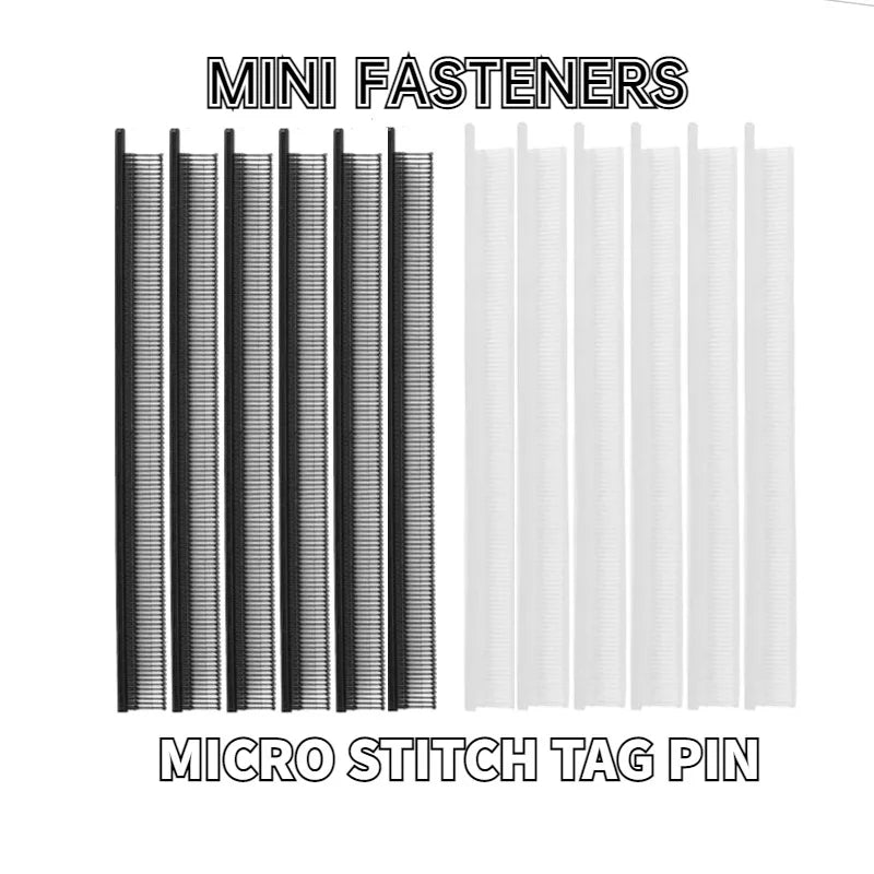 Mini Tag Pin 4.4mm Garment Tag Gun Fasteners — White & Black Durable Price Tags