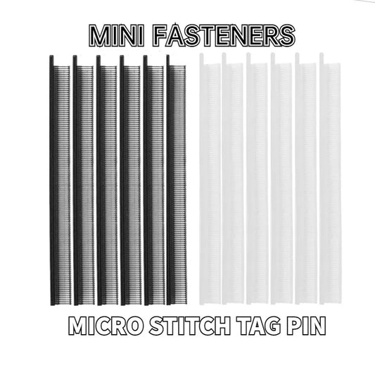 Mini Tag Pin 4.4mm Garment Tag Gun Fasteners — White & Black Durable Price Tags