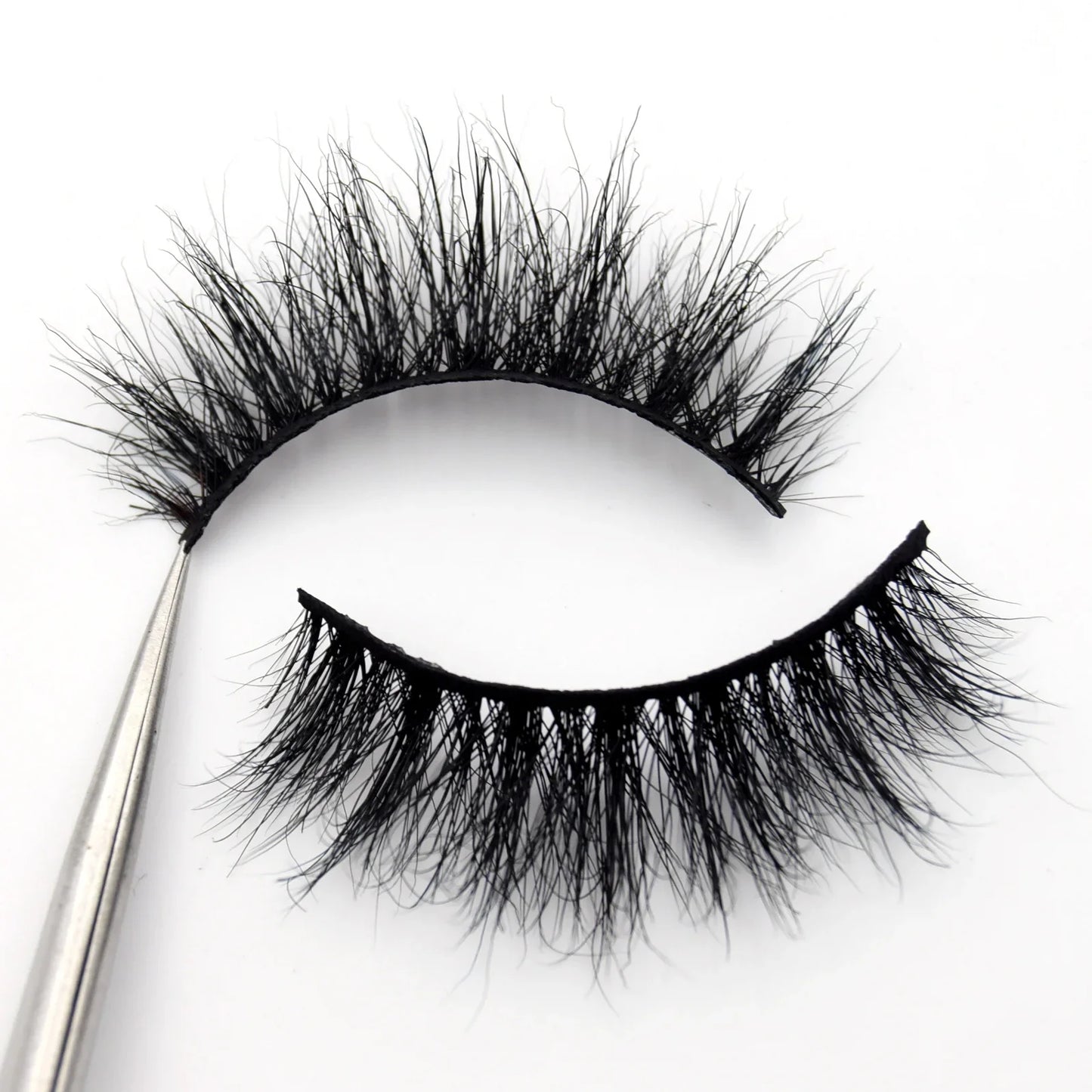 Visofree 3D Mink Eyelashes – Thick Handmade Full Strip Cruelty-Free False Lashes for Makeup M56