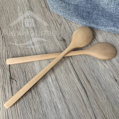 6-Piece Bamboo Wooden Spoon Set – 9” Korean Style Natural Wood Spoons for Soup, Cooking & Mixing