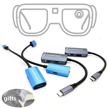 AR Glasses Hub – Multi-Device Type-C & HDMI-Compatible Charging Adapter for Xreal, Viture, Rokid, Rayneo XR