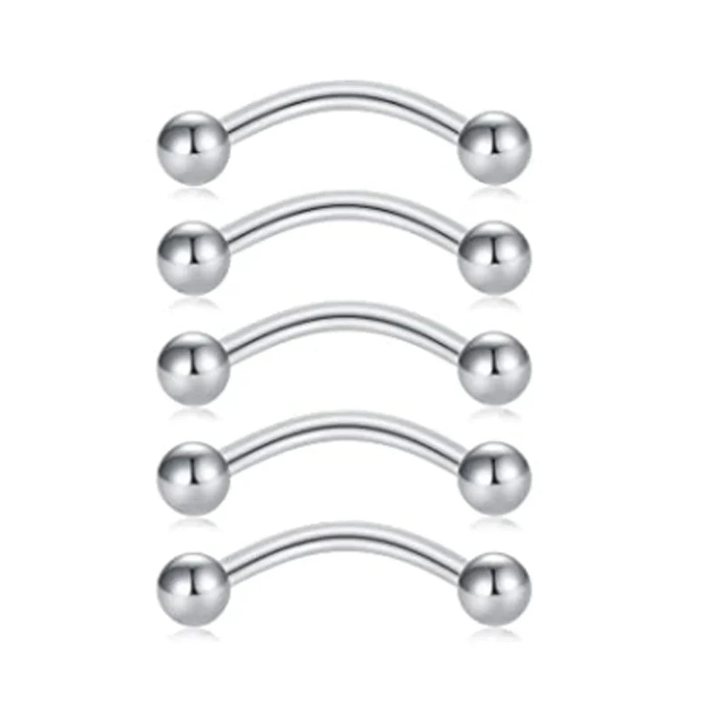 Stainless Steel Body Piercing Kit – Belly Button & Septum Piercing Set, Professional Piercing Tools for Personal and Salon Use