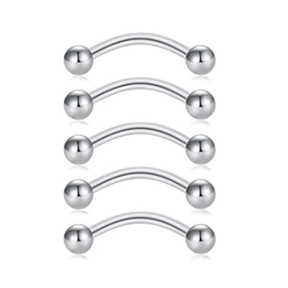 Stainless Steel Body Piercing Kit – Belly Button & Septum Piercing Set, Professional Piercing Tools for Personal and Salon Use