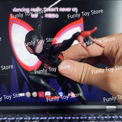 In Stock CT Toys Spider-Man Miles Morales Action Figure – SHF Across the Spider-Verse Anime Collectible Figurine