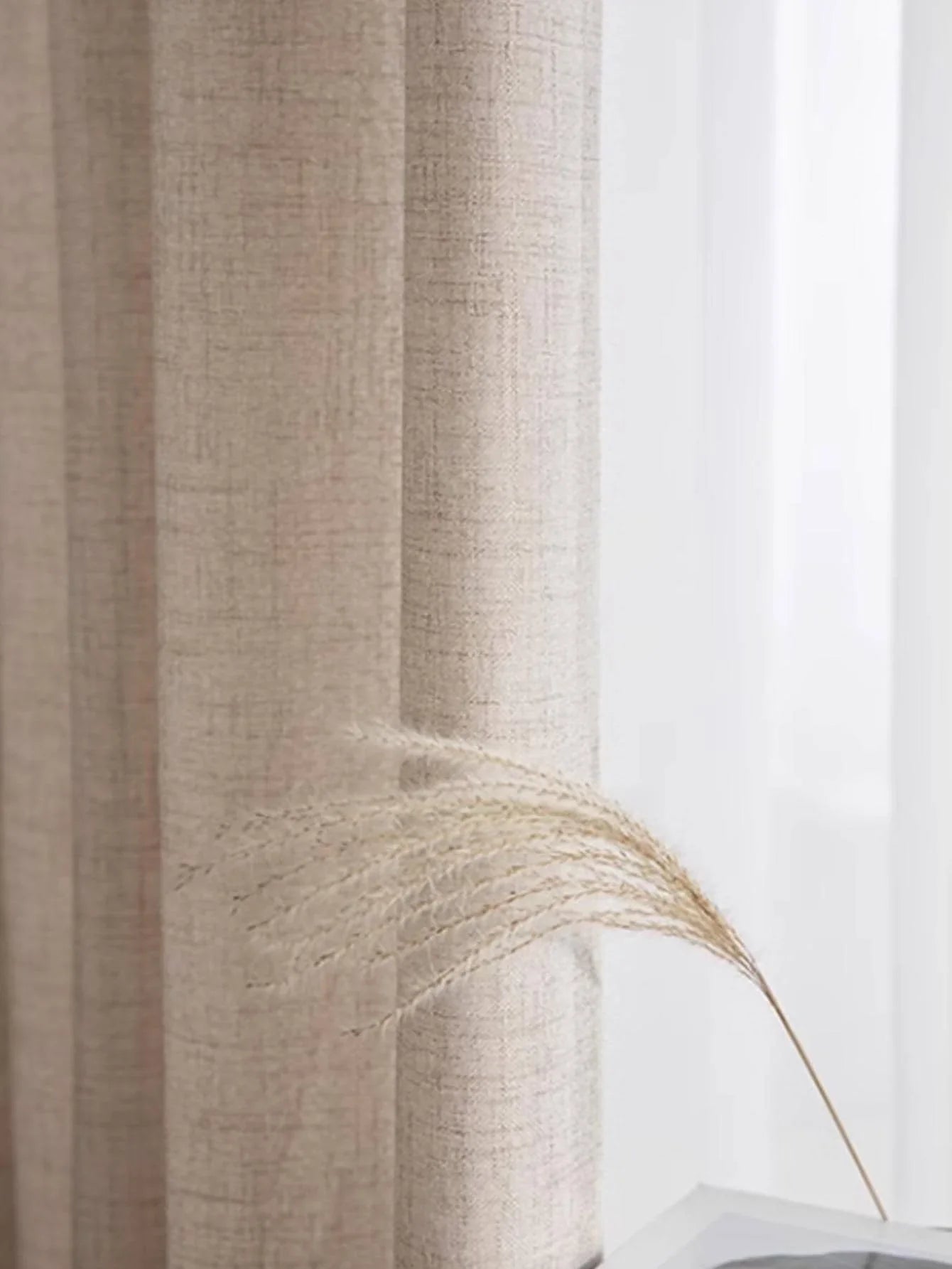 Thickened Cotton Linen Semi-Shading Curtains – Stylish Window Drapes for Bedrooms & Living Rooms