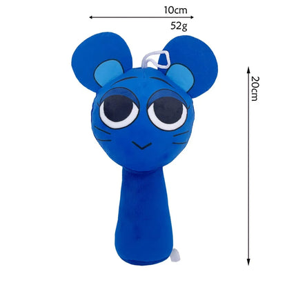 Sprunki Plush Toy Set Soft Cartoon Stuffed Animal Plushies Collectible Game Character Dolls Gift for Fans Birthday & Christmas Present
