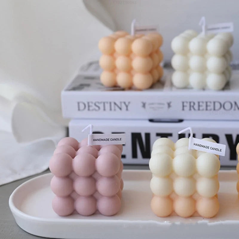 6 Cavity Large Bubble Silicone Mold – Candle, Mousse Cake, Chocolate, & Aromatherapy Soap Making Supplies for Home Decor