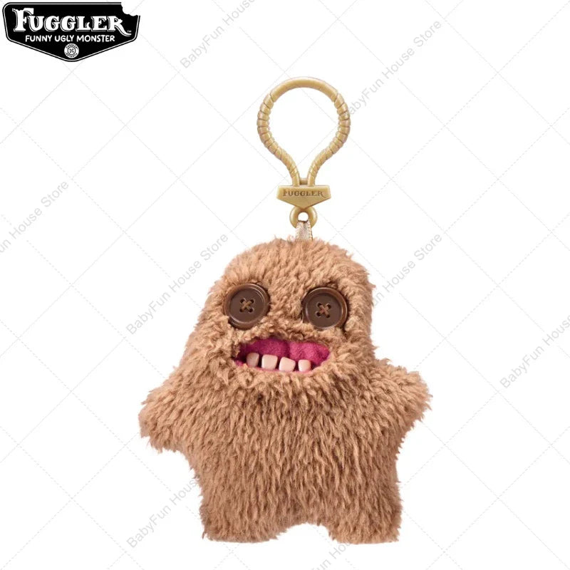 Original Fuggler Ugly Teeth Plush Keychain – Wide-Eyed Monster, Alien & Rabbit Peluche Pendant Toy