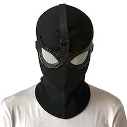 Superhero Spider Mask Cosplay Stealth Suit Helmet – Black Halloween Costume Prop for Masquerade Parties and Roleplay Events