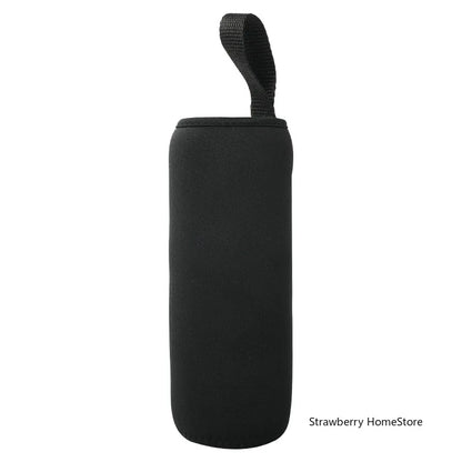 750/1000/1500ML Insulated Sport Water Bottle Case – Black Bottle Carrier, Mug Cup Cover for Outdoor & Gym
