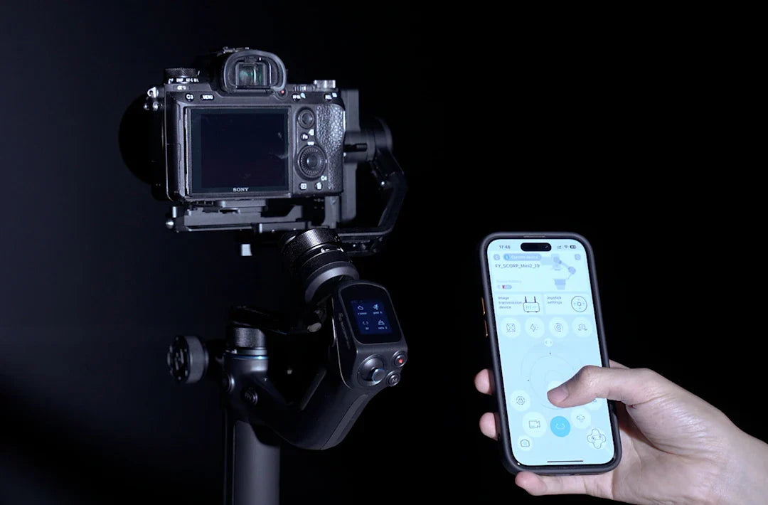 FeiyuTech SCORP Mini 2 Kit - 3-Axis Handheld Gimbal for Mirrorless Camera, Action Cam, Smartphone with AI Tracker, 1.2kg Load Capacity