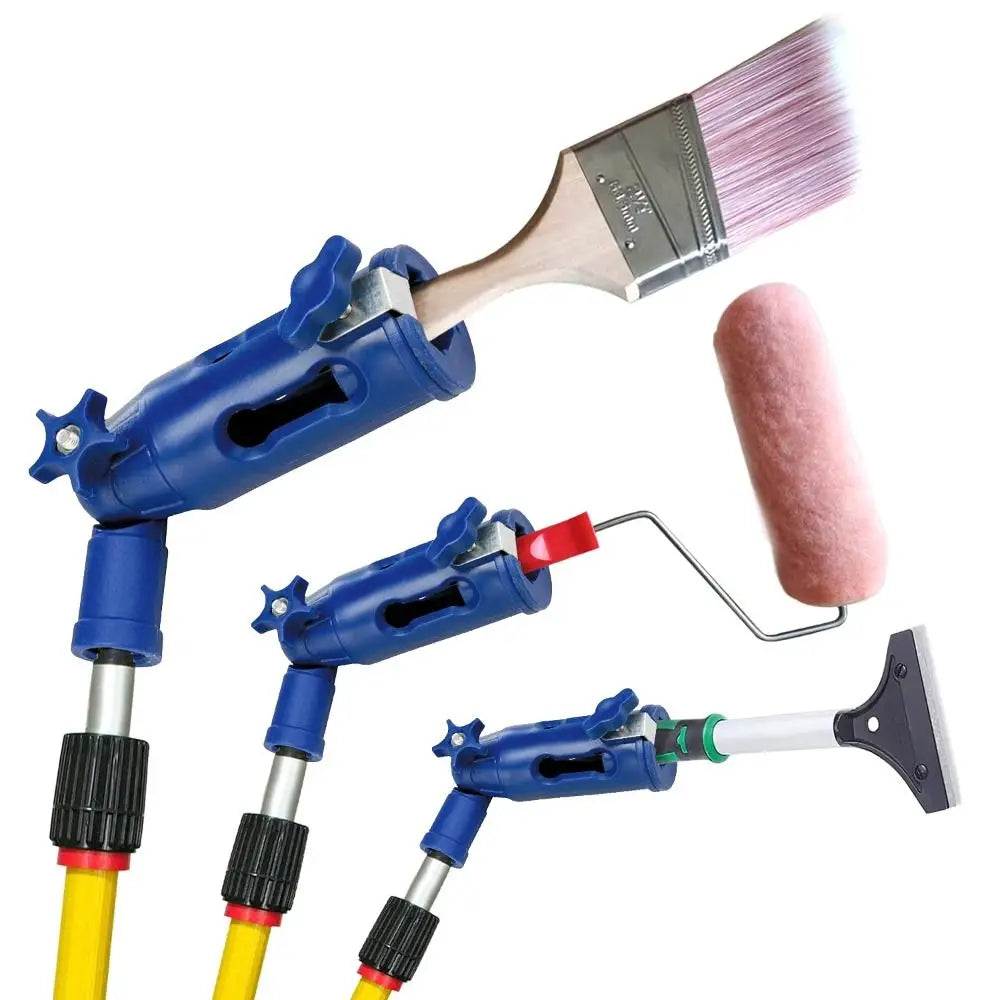 Multi-Angle Paint Brush Extender: Paint Edger Tool for High Ceilings, Walls, Trim, and Corner Painting