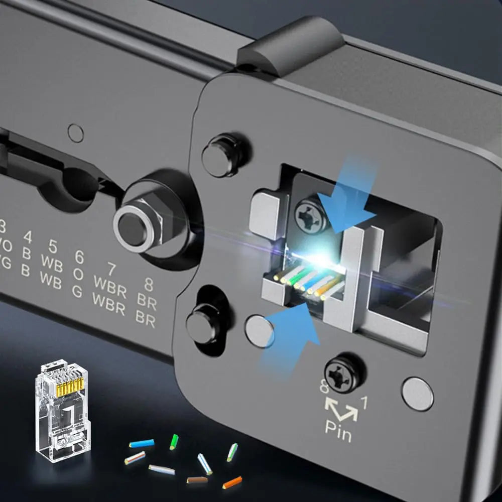 ZoeRax RJ45 Cat6 Pass-Through Connectors — 50/100/200PCS Modular Plugs 1.1mm | Solid & Stranded FTP/STP Cable