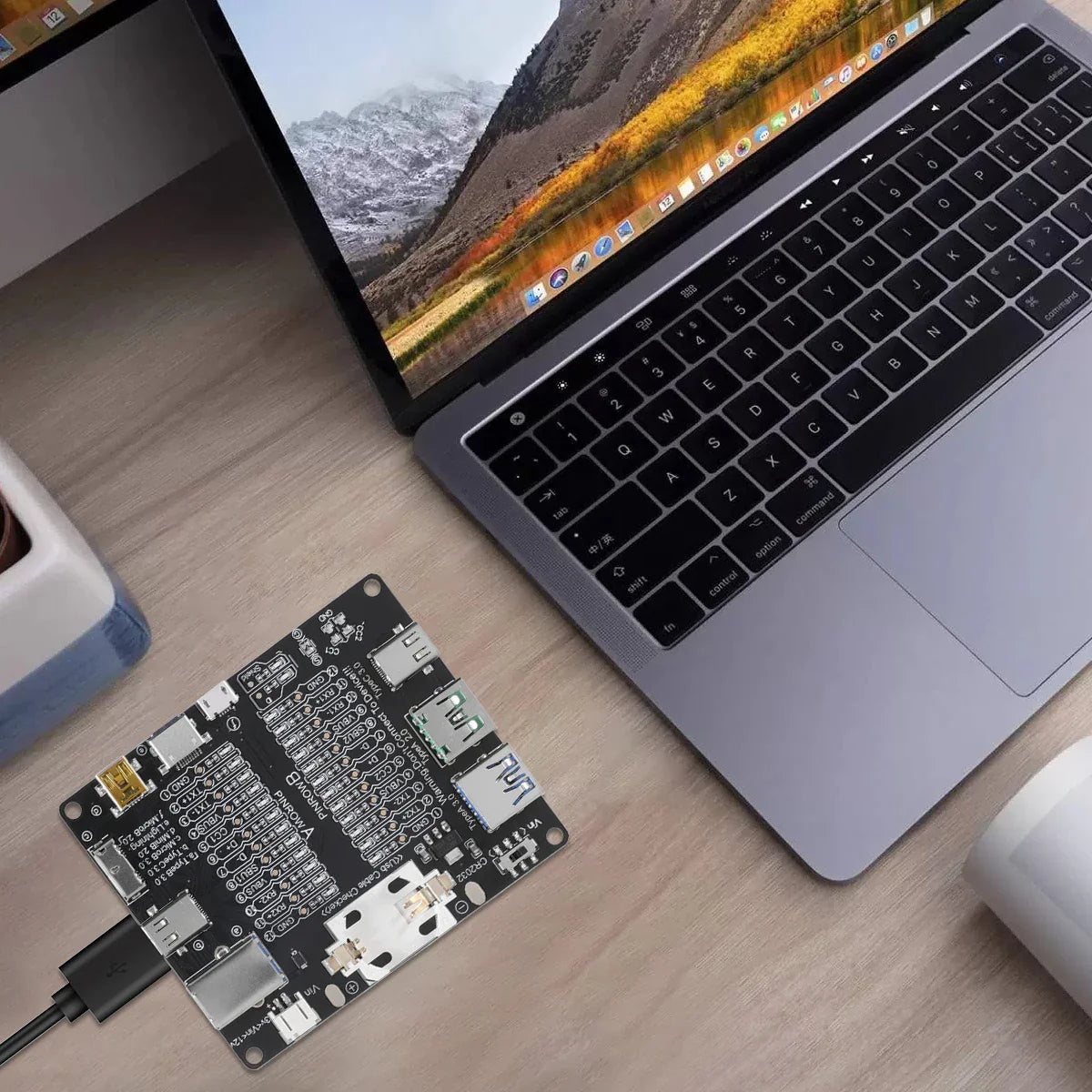USB Cable Tester – Type-C, Type-B, Micro Short Circuit and Data Anomaly Detection Test Board for iOS & Android