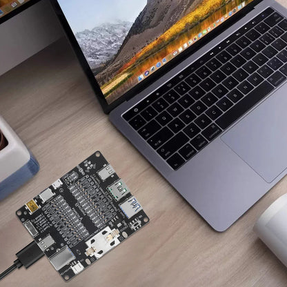 USB Cable Tester – Type-C, Type-B, Micro Short Circuit and Data Anomaly Detection Test Board for iOS & Android