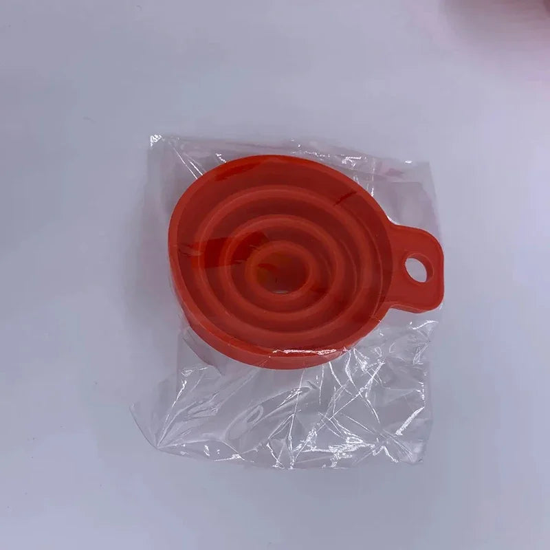 Folding Silicone Engine Funnel - Automotive & Home Use Liquid Funnel for Detergent & Tools