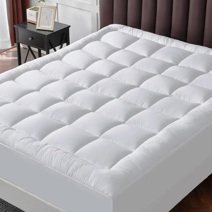 Twin XL Mattress Topper for Back Pain - Extra Thick Pillow Top Mattress Pad with 8-21 Inch Deep Pocket