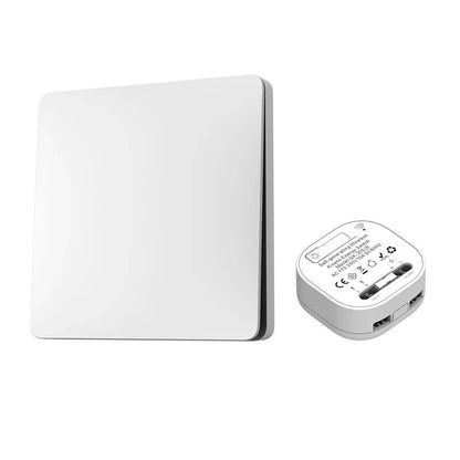 RF433 Frameless Large Panel Self-Powered Wireless Switch – Battery-Free Waterproof Outdoor Kinetic Light Control