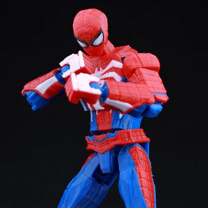 9L3D Lucky13 T13 Action Figures — 3D Printed Deadpool, Wolverine, Batman, Spider-Man & Venom Anime Model Toys, Collectible Gift