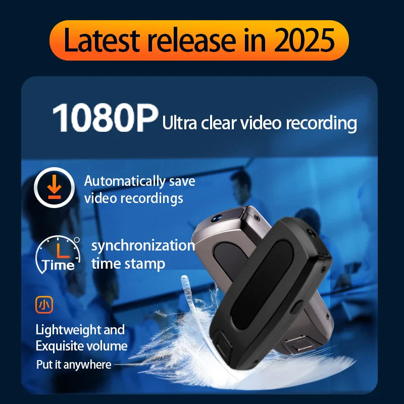 2025 New 1080P Portable Mini Camera – Compact Integrated Recording Device