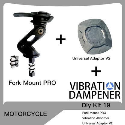 Motorcycle Fork Mount Phone Holder – PRO Adjustable Phone Mount for Bikes