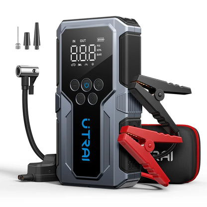 UTRAI 1500A Car Jump Starter - Portable Power Bank with 150PSI Air Pump Emergency Battery Booster and Vehicle Starting Device