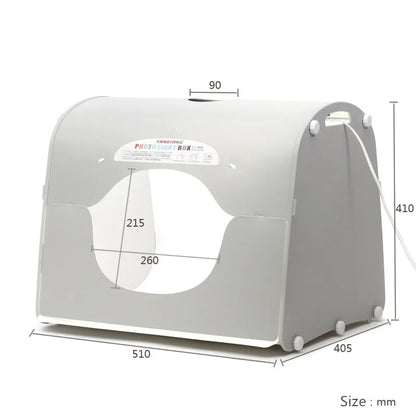 SANOTO LED Photograph Lightbox – Dimmable Photo Studio Softbox for Manicure & Tabletop Shooting