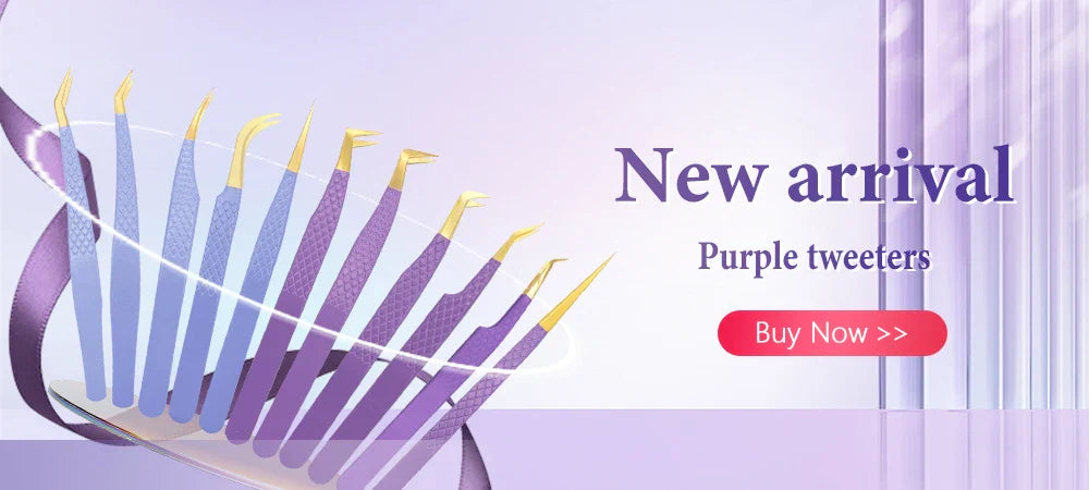 AILEISHI Eyelash Tweezers — Stainless Steel High Precision Anti-Static Extension Tool